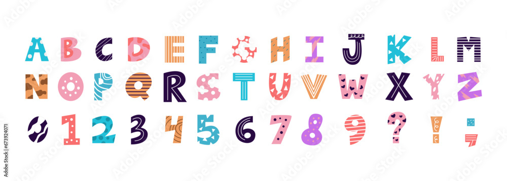 childish alphabet element - obrazy, fototapety, plakaty 