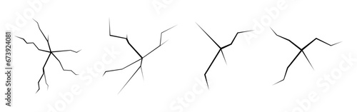 set of abstract crack element