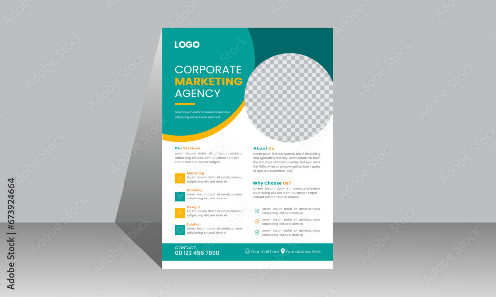 Professional Modern Creative Flyer Design.Personal Flyer Design With Company logo. Professional Modern Creative Flyer Design.Personal Flyer Design With Company logo.