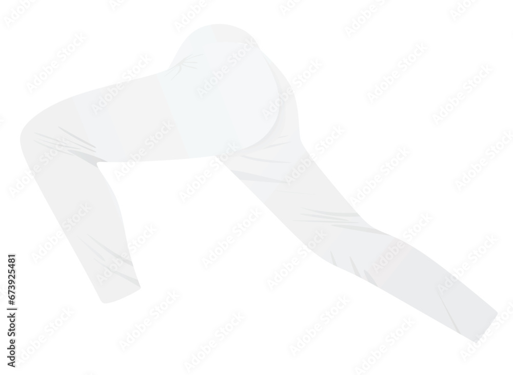 White running trouser pants. vector White running trouser pants. vector