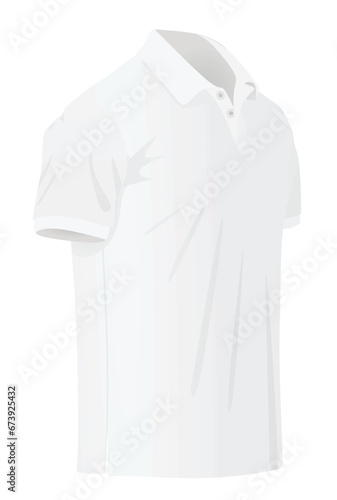 White t shirt. vector illustration