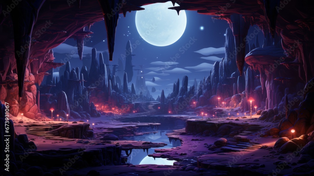 futuristic 2d game platformer landscape background futuristic 2d game platformer landscape background