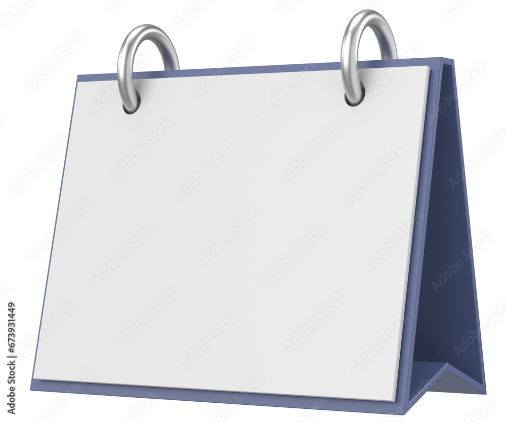 Empty calendar. 3D calendar. 3D illustration. Empty calendar. 3D calendar. 3D illustration.