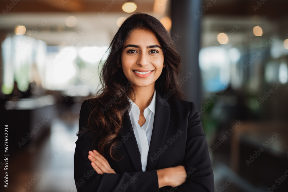 Happy indian business woman smiling at the camera. Portrait of confident young woman in a suit smiling at camera. Female business person portrait. Happy indian business woman smiling at the camera. Portrait of confident young woman in a suit smiling at camera. Female business person portrait.