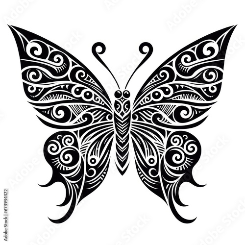 Maori Butterfly Tattoo Design Inspiration © ArtBoticus