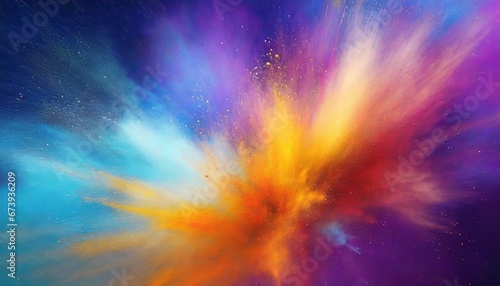 Colorful powder explosion background art illustration