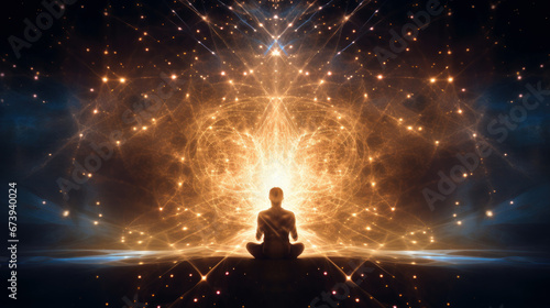 transcendent meditation and step into the realm of pure consciousness. photo