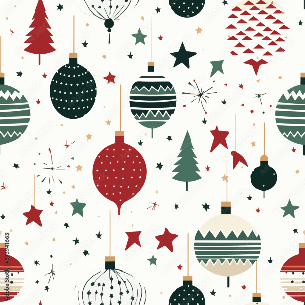 Vector of a seamless christmas pattern
