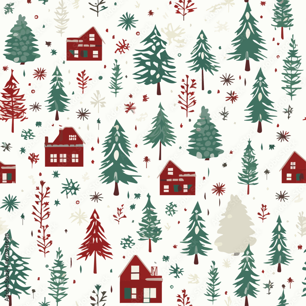 Vector of a seamless christmas pattern