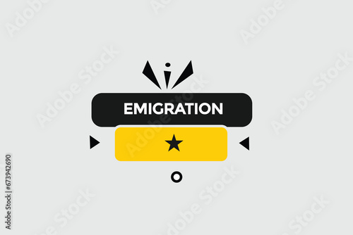  new emigration website, click button, level, sign, speech, bubble  banner, 
