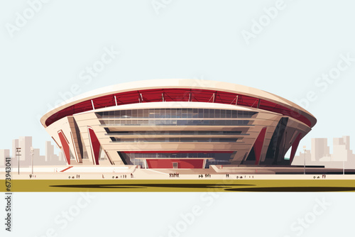 Vector of a sports stadium