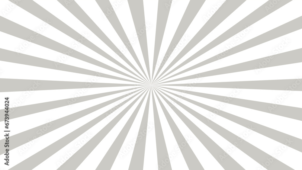 Obraz premium Grey and white sunburst background
