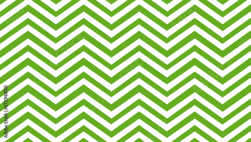 Green and white zigzag wave geometric pattern background