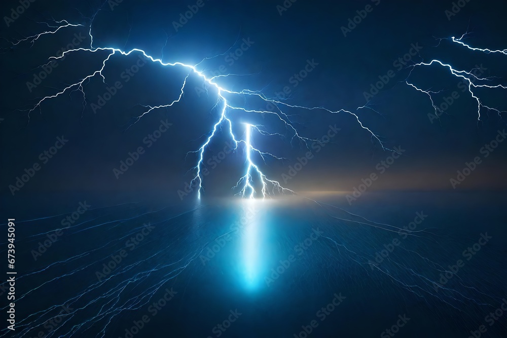 lightning in the night