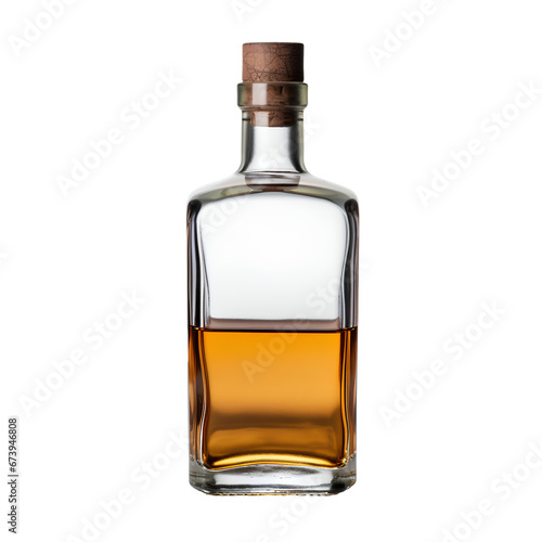 liquor bottle mockup on transparent background PNG