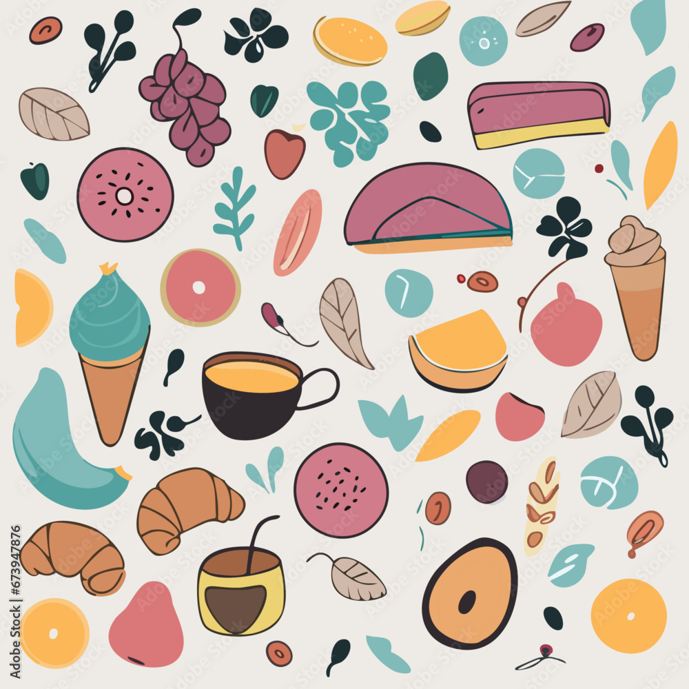 seamless pattern with food seamless pattern with food