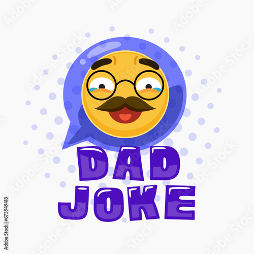 A Dad Joke Label with a laugh emoticon.