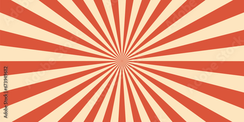 Circus or carnival retro background with sunlight vintage rays or sunbeam burst, vector layout. Funfair carnival radial stripes or pinwheel pattern poster for amusement park or vintage circus festival
