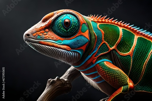 chameleon on a branch © Sofia Saif