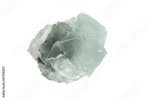 fluorite mineral stone macro on white background