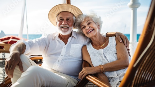 A senior couple enjoying their retirement years, free from financial worries