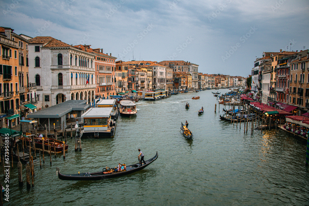 Grand Canal, Venezia, Italy, panoramic view