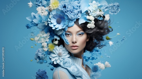 Enchanting blue palette, a canvas of creative possibilities