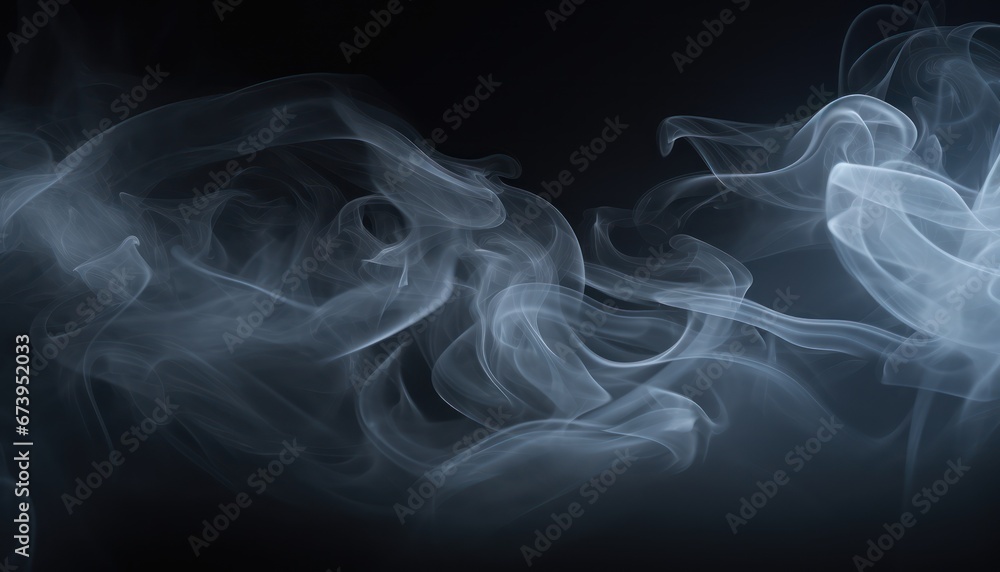 Fototapeta premium Photo of Smoke Dancing in the Abyss: A Captivating Display of Ephemeral Beauty
