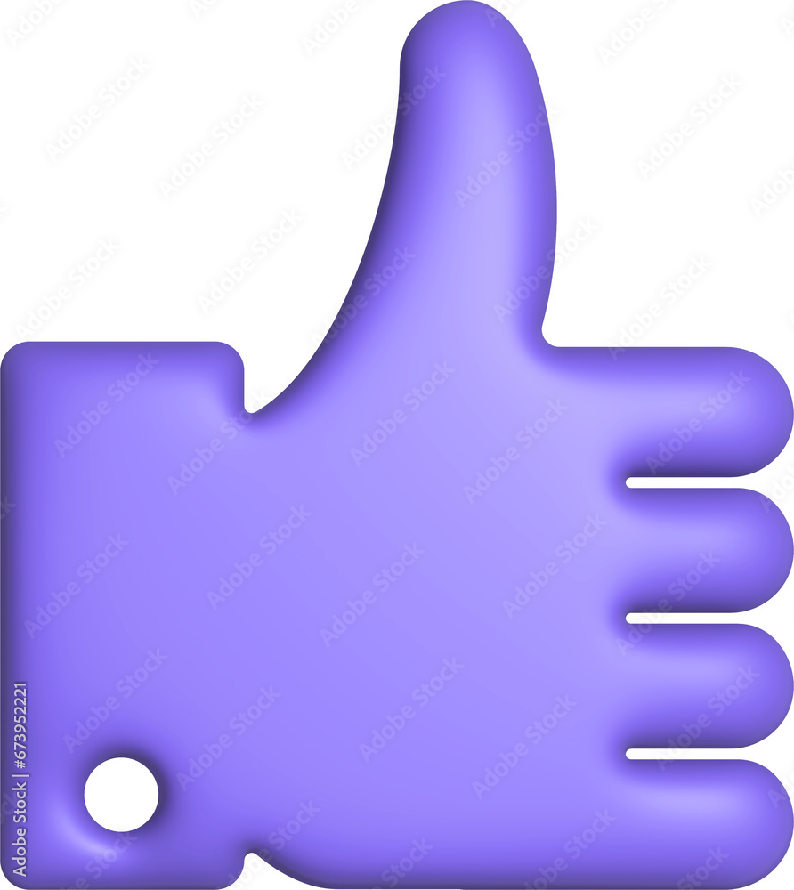 3d rendering thumb up icon. Illustration with shadow isolated on white. 3d rendering thumb up icon. Illustration with shadow isolated on white.
