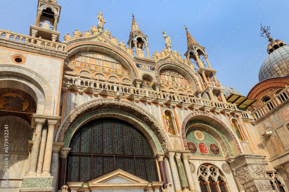  Patriarchal Cathedral Basilica of Saint Mark (Basilica di San Marco) in Venice, Italy