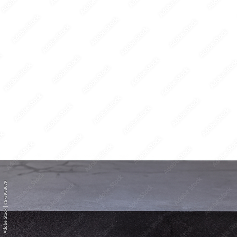 Fototapeta premium Marble table top for kitche product display with white background 