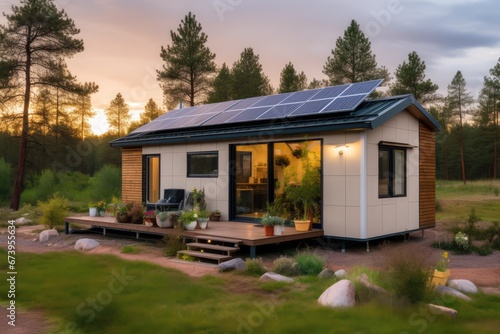 Charming Tiny House in the Countryside with Solar Panels © Ximena