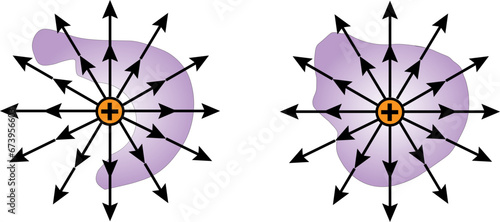 Gauss Law in Magnetism .Vector illustration.
