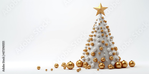 golden christmas tree