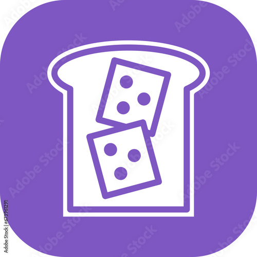 Cheese Bread Icon