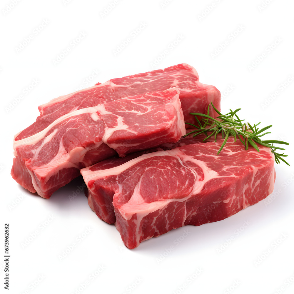 raw beef steak isolated on white raw beef steak isolated on white