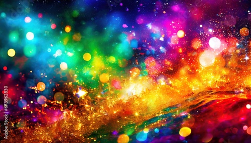 Beautiful abstract shiny light and colorful glitter background