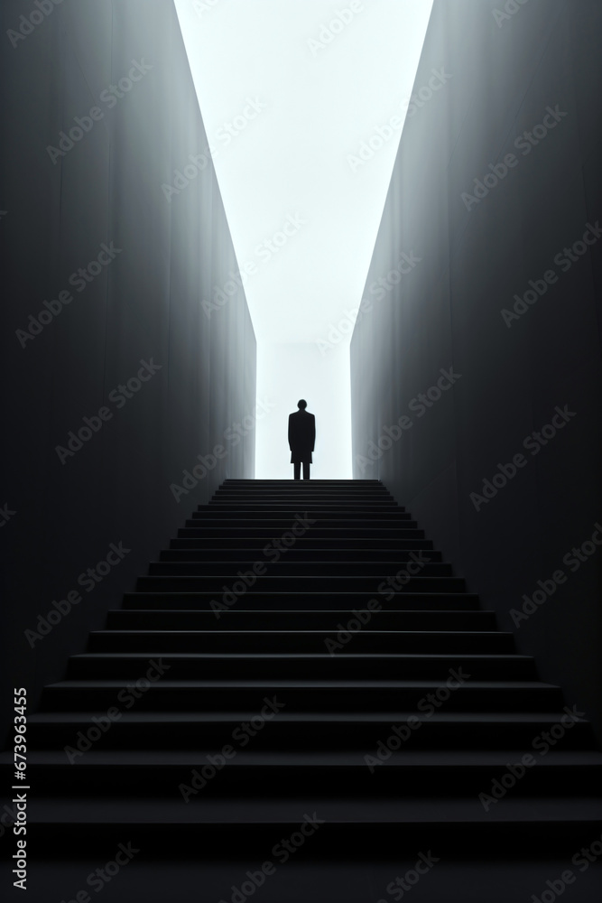 evil figure in a surreal world, minimal abstract composition of a scary scenery evil figure in a surreal world, minimal abstract composition of a scary scenery