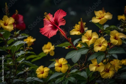 red and yellow flowers © Dilawer