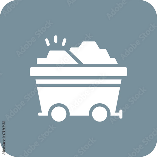Gold Cart Icon