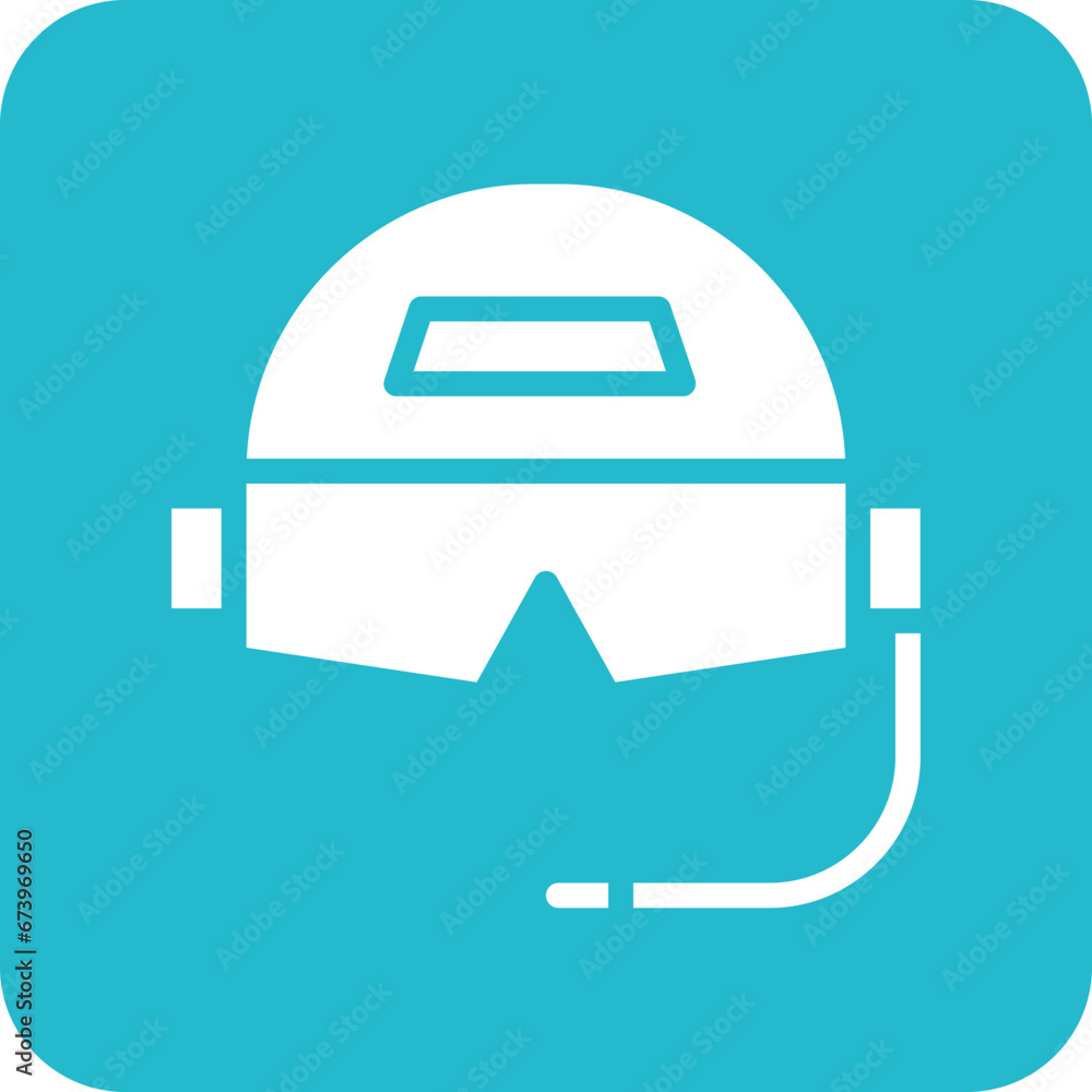 Pilot Helmet Icon