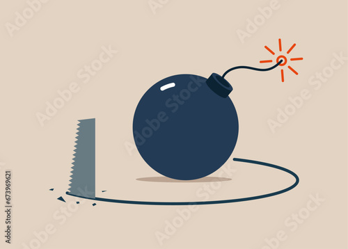 Business rescue. Fraud and failure business. Unexpected problem, Dangerous situation.