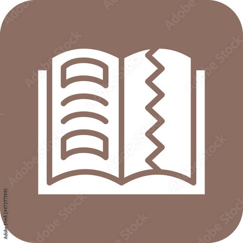 Teared Book Icon