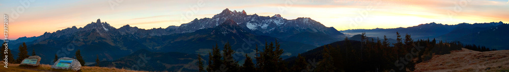 Fototapeta premium Bergpanoramen im Salzburgerland