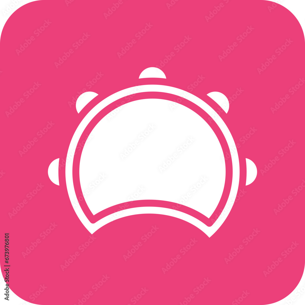 Fototapeta premium Tambourine Icon