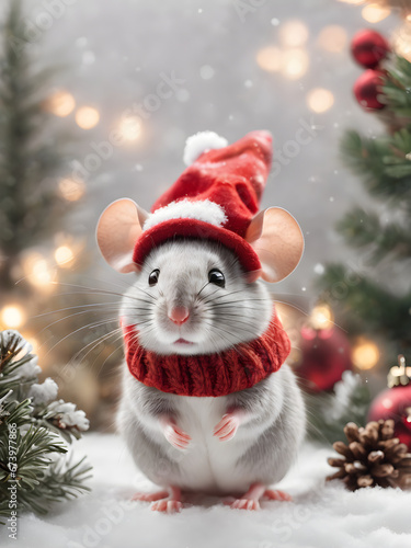 christmas mouse and gifts