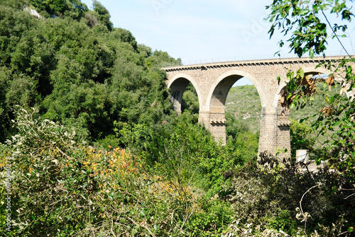 Il viadotto ferroviario nella Badde Tolta nella citt   di Sassari