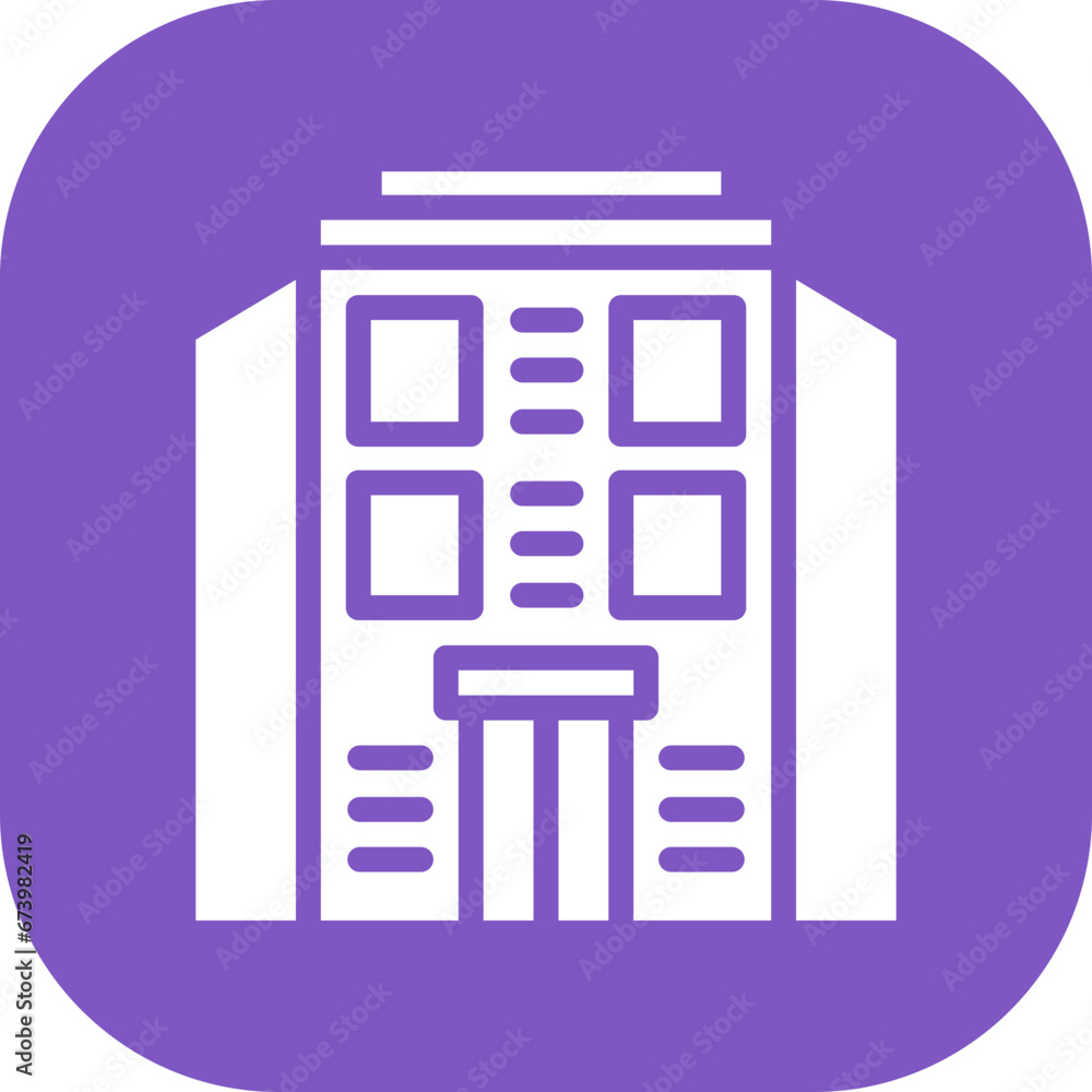 Hotel Building Icon Hotel Building Icon
