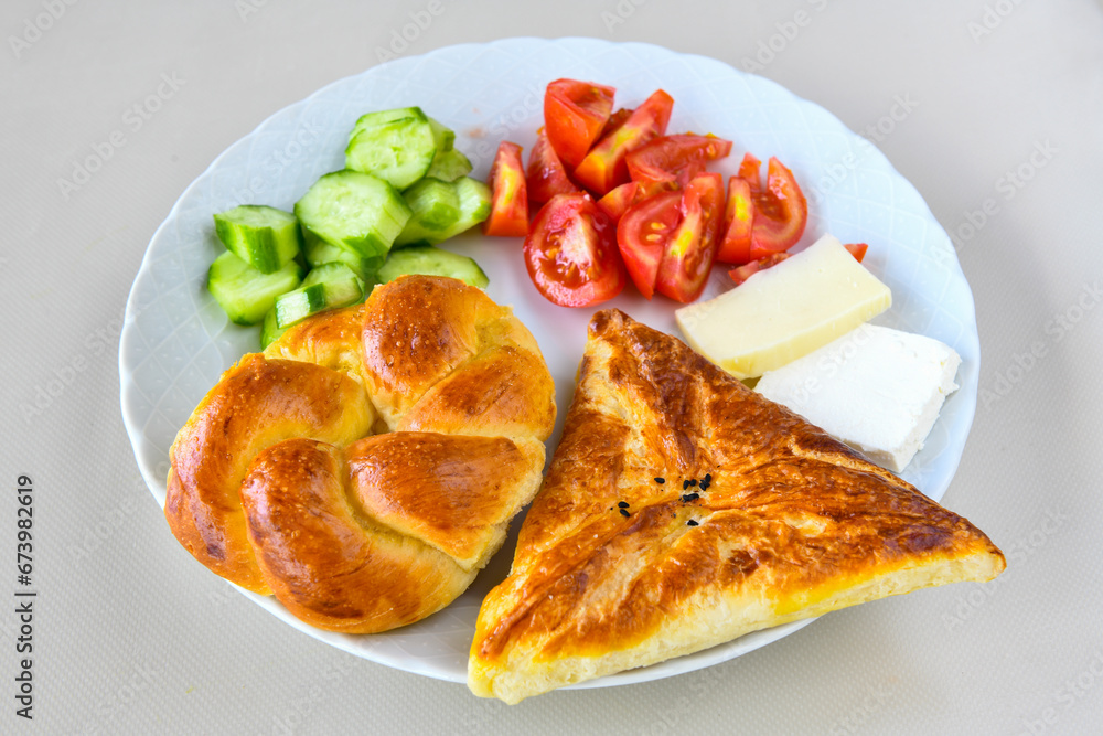 Turkish pastry product , tasty pogaca. Turkish Pastries; pogaca, borek, acma, ay coregi at patisserie showcase. Turkish pastry product , tasty pogaca. Turkish Pastries; pogaca, borek, acma, ay coregi at patisserie showcase.