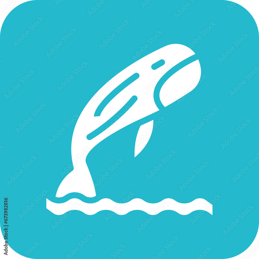 Fototapeta premium Whale Icon